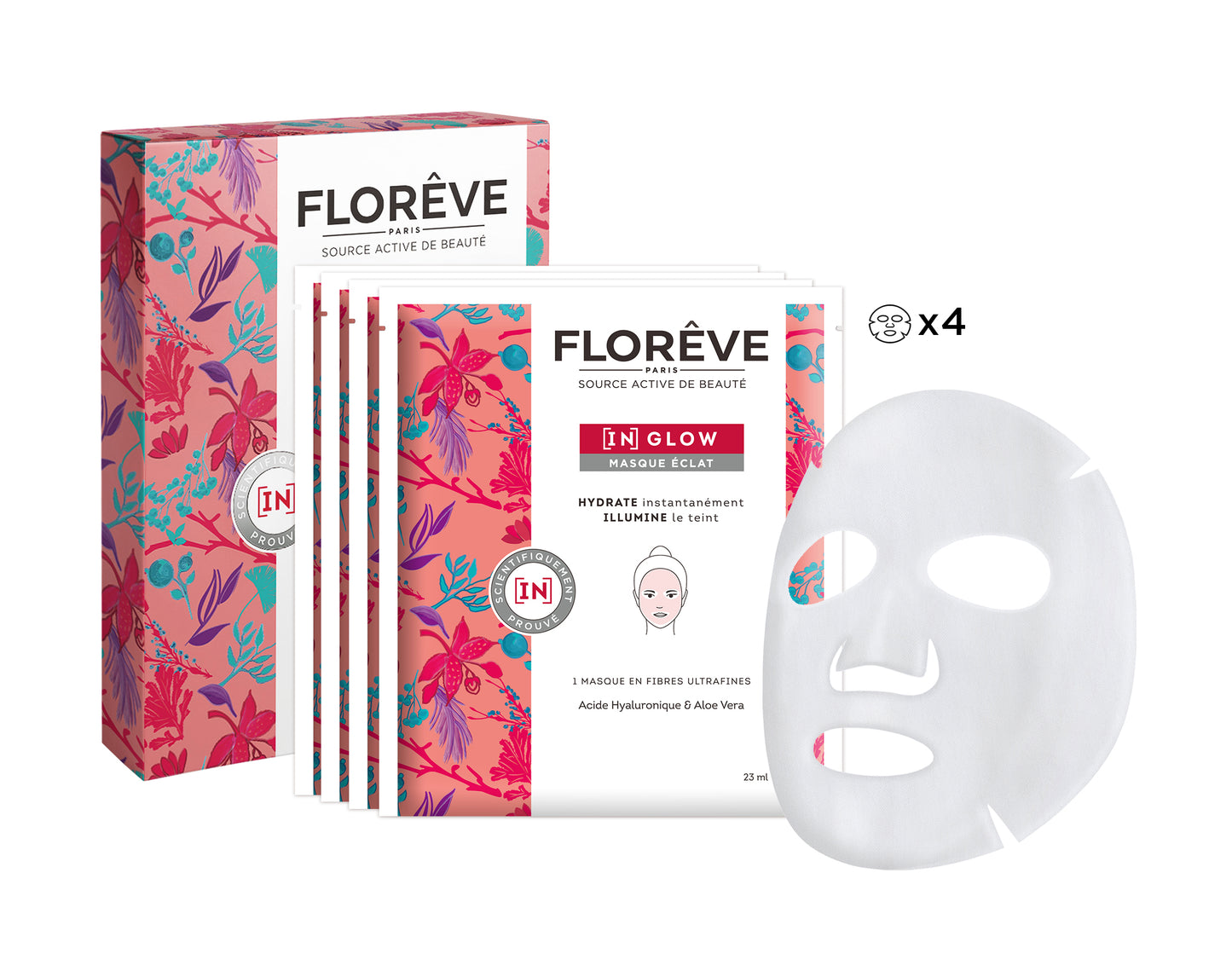 [IN] GLOW Hydratačná maska (balenie 4ks)